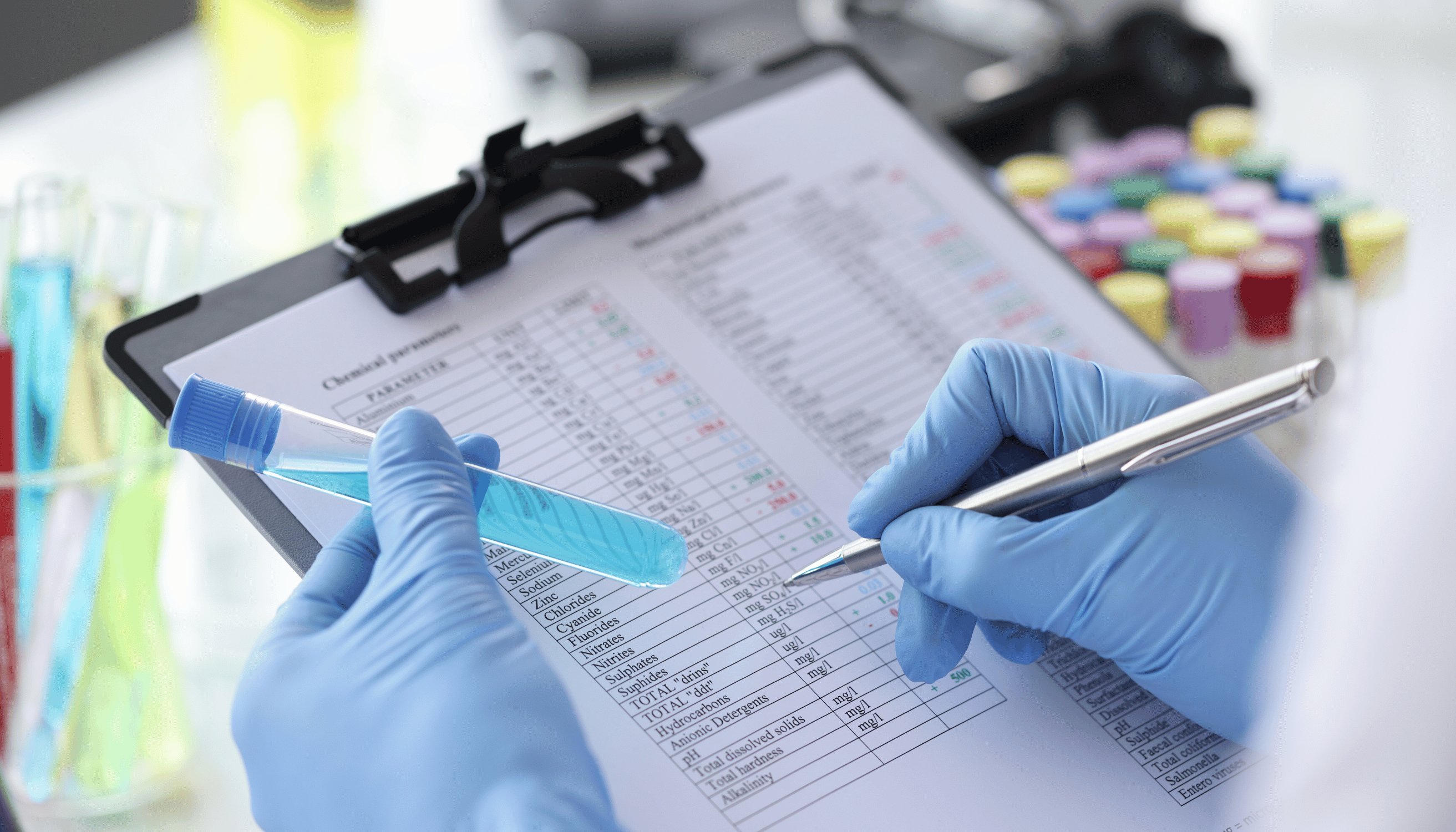 Researcher conducting ADHD clinical trial assessments.