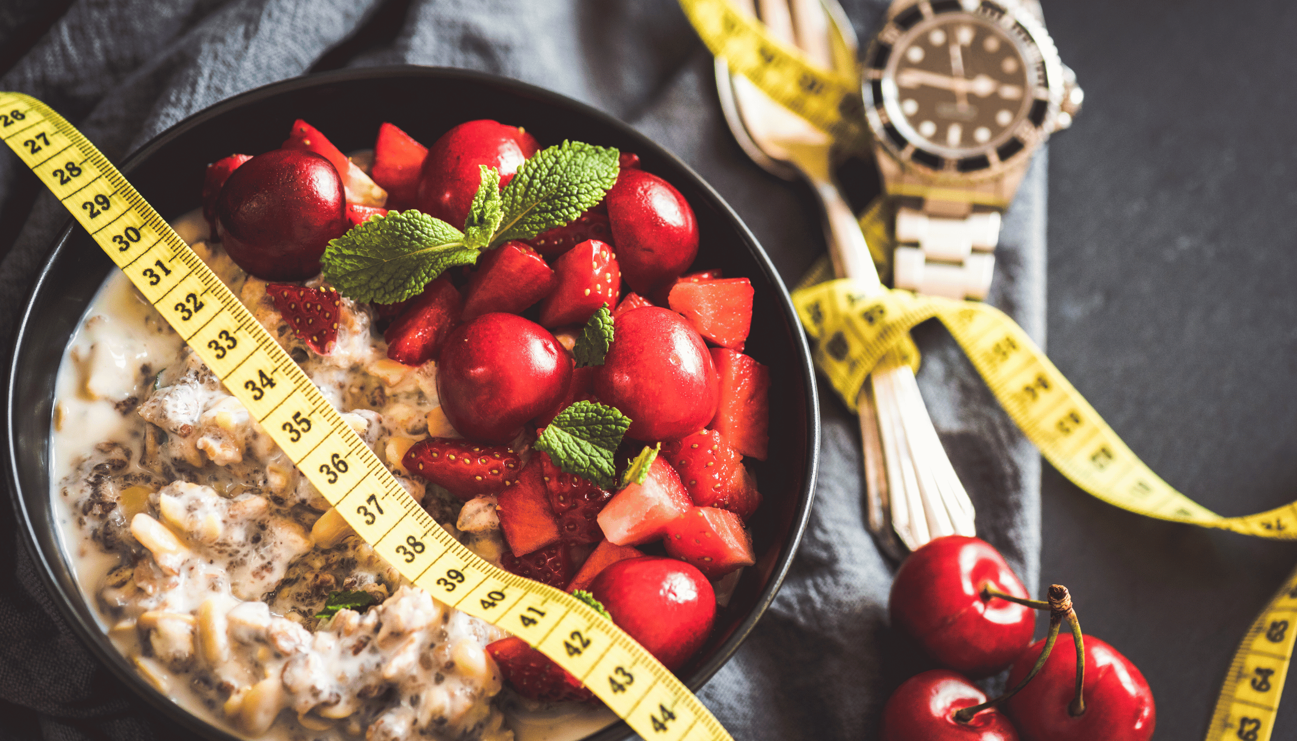 Tracking data and health metrics in a weight loss clinical trial.